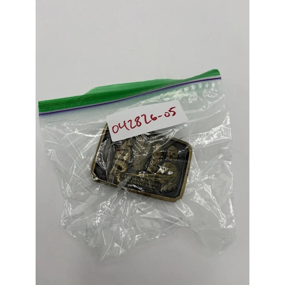 Carlsbad‎ Caverns National Park New Mexico Elk Vintage Belt Buckle